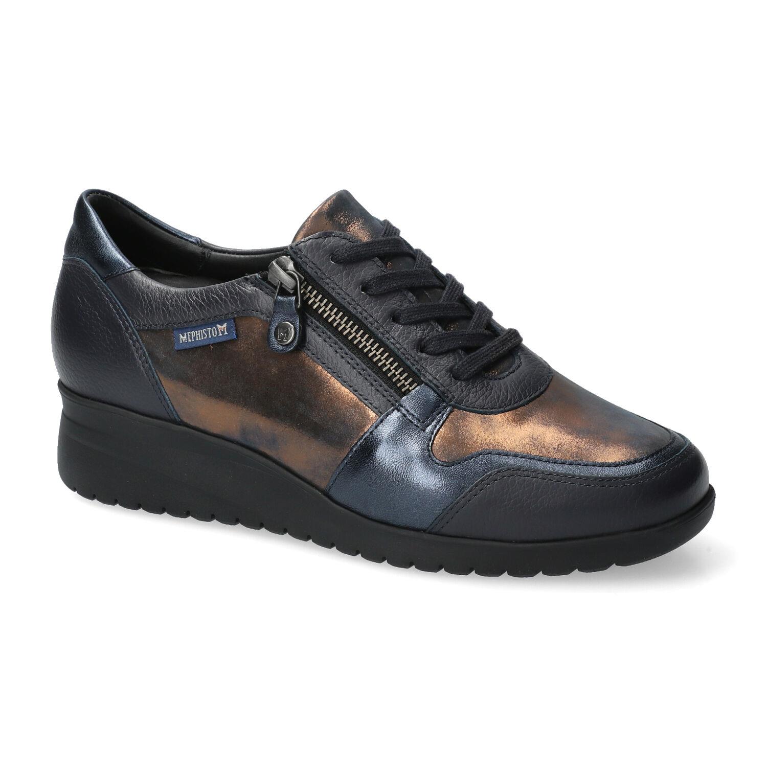 lacets femme modèle Iasmina bleu profond - Mephisto